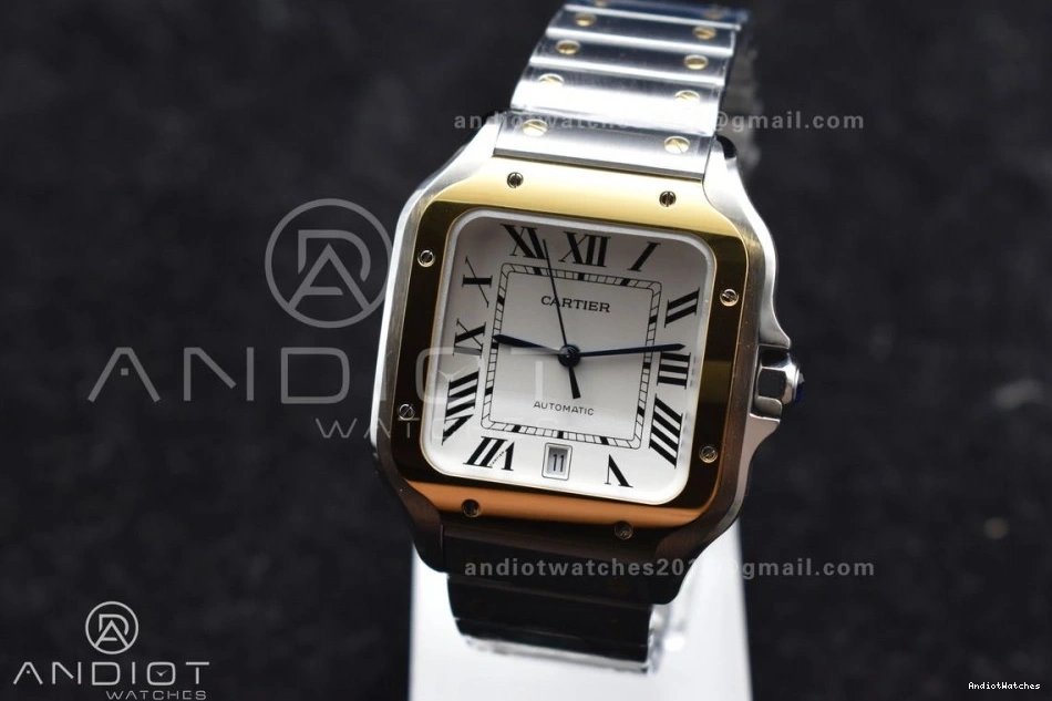 on BVF SS 1:1 40mm Contemporary Best 9015 YG Cartier de 1053 SS MIYOTA V YG Bracelet Edition White SmartLinks Dial Santos 0828